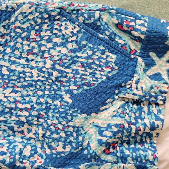 Lilly Pulitzer Good Reef Blue starfish Callahan shorts sz 2 - Picture 3 of 9